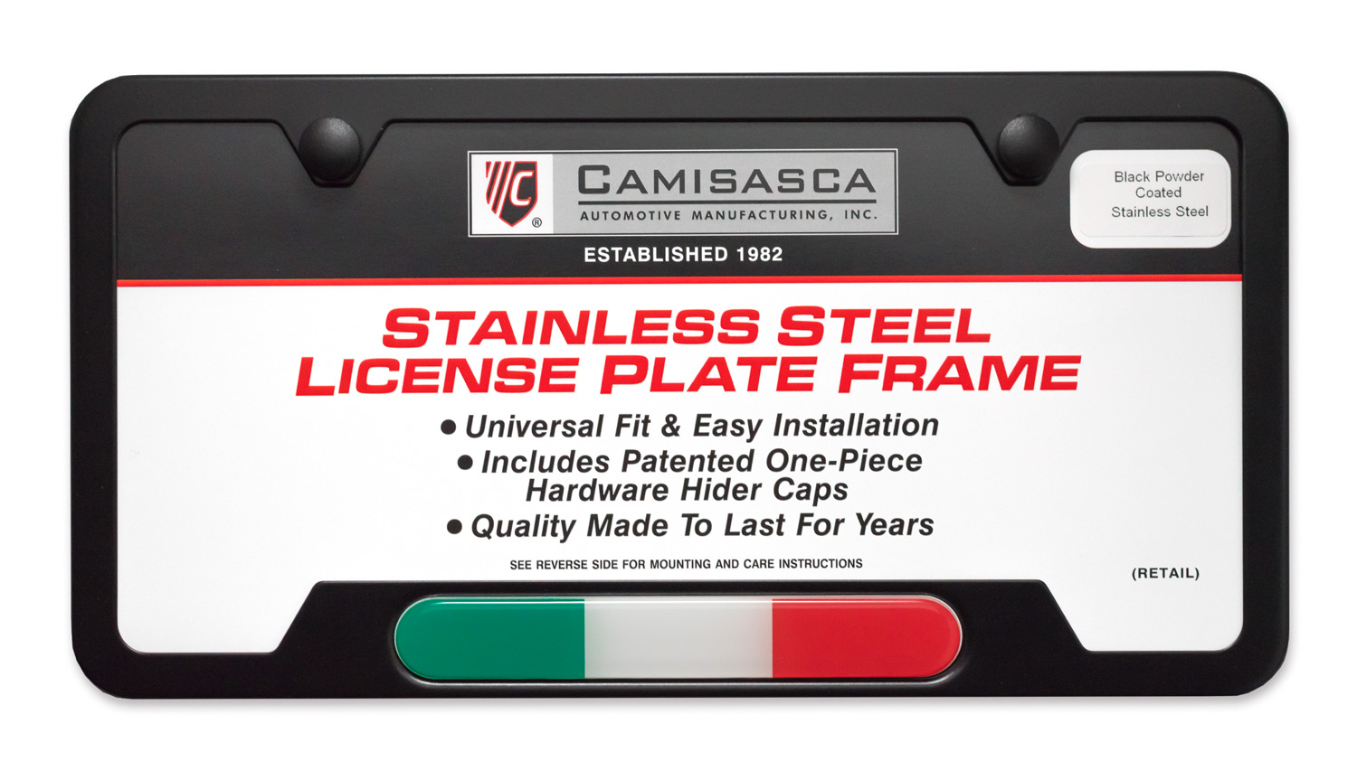 Italian Flag License Plate Frame-CAN PERSONALIZE CIAO 