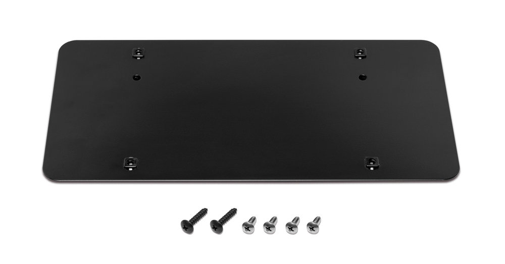Vestian Focus ST Black Car License Plate Frame Cover Holder with Caps Screws Rust Free Stainless Steel for Ford Focus 2 
