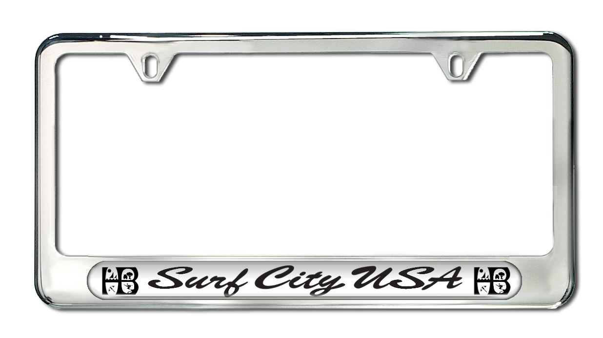 California Beaches License Plate Frame