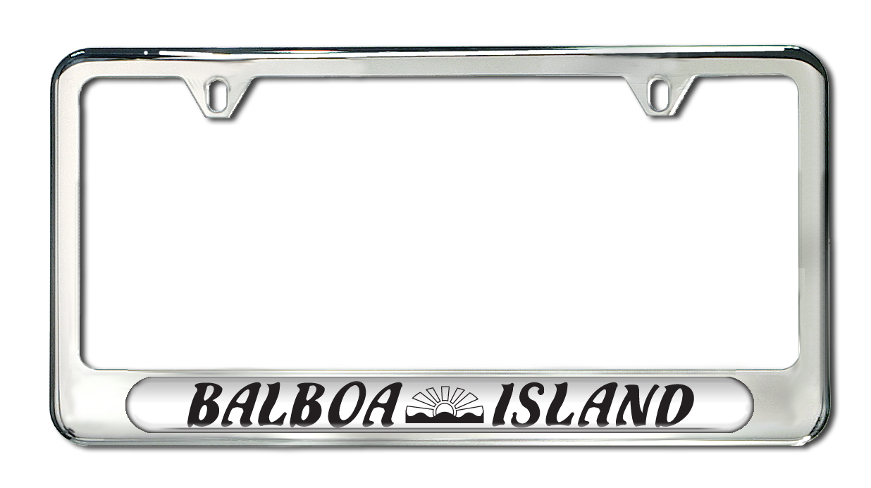 Camisasca Stainless Steel Balboa Island License Plate Frame