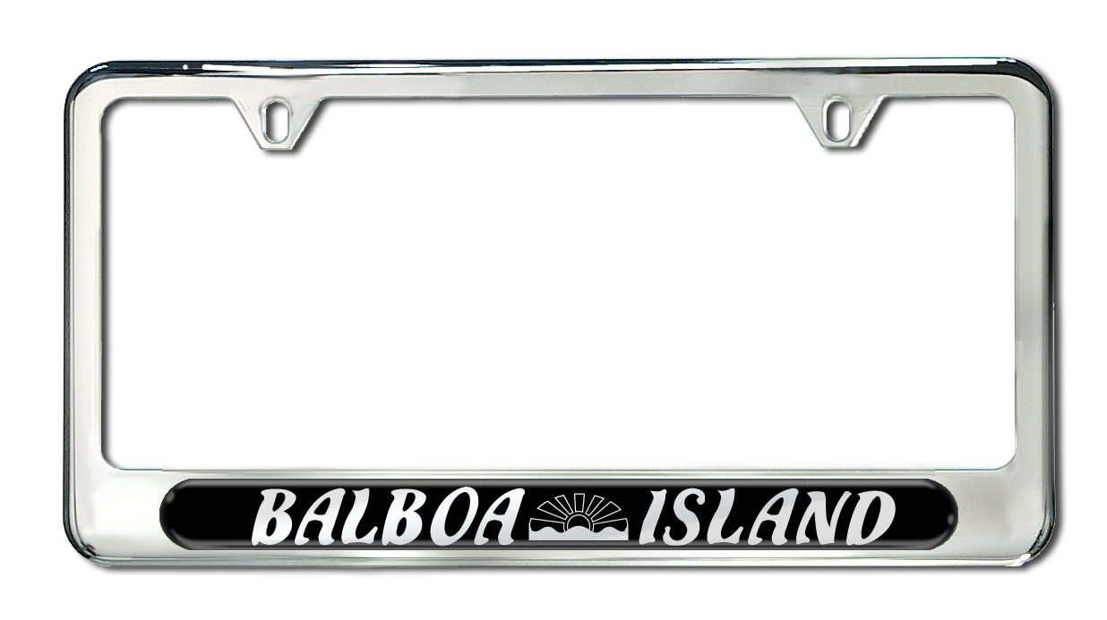 Camisasca Stainless Steel Balboa Island License Plate Frame