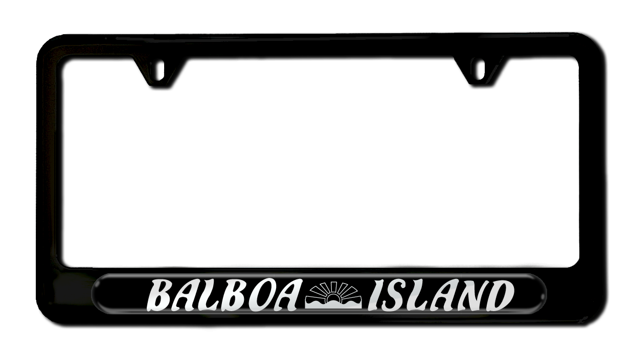 Camisasca Stainless Steel Balboa Island License Plate Frame