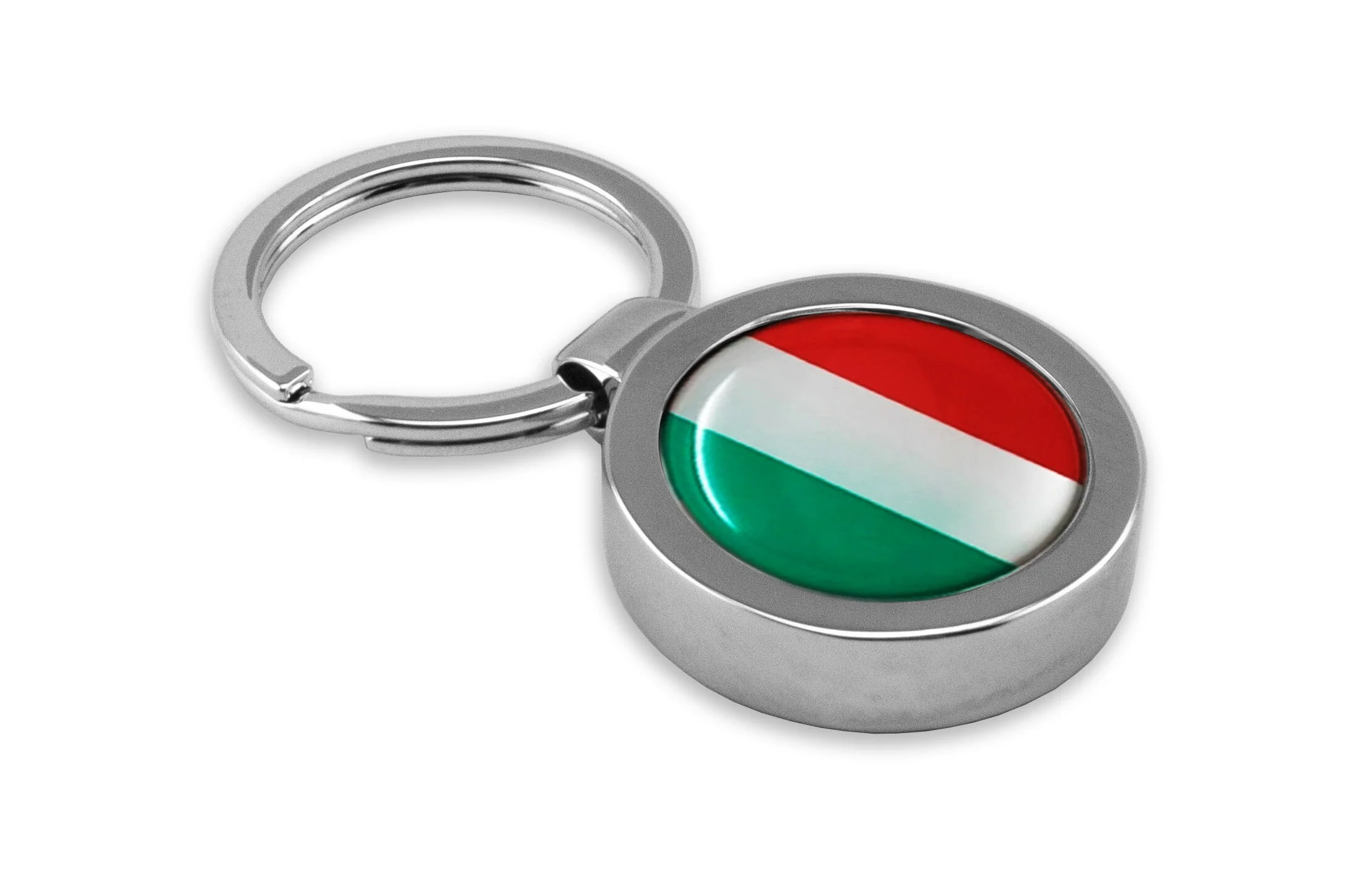 Italy Stainless Steel Medallion Keychain