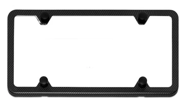 Carbon Fiber Faux Slimline License Plate Frame