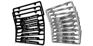 Racetrack License Plate Frame