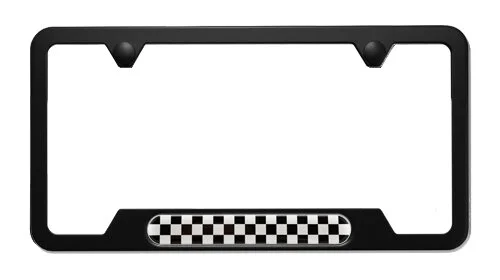 Checkered Flag License Plate Frame
