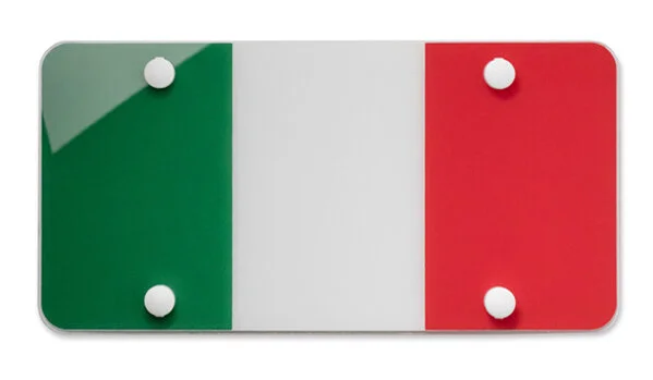 Italian Flag License Plate