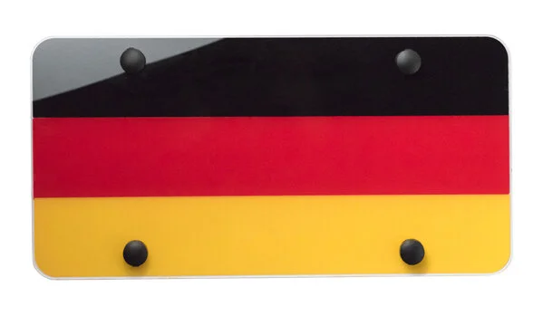German Flag License Plate