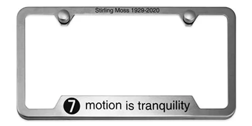 Stirling Moss License Plate Frame