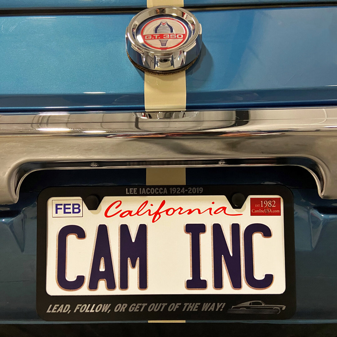 Lee Iacocca Camisasca Stainless Steel License Plate Frame