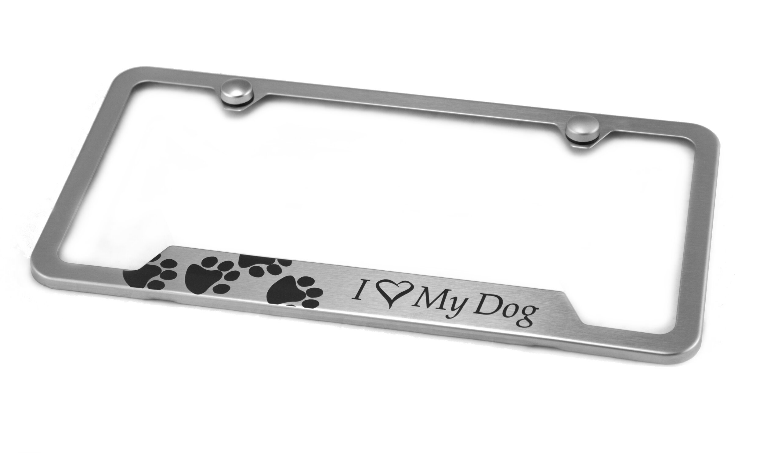 Truck DOG PAWS Novelty 6” x 12” License Plate Frame For Your Car RV & More 