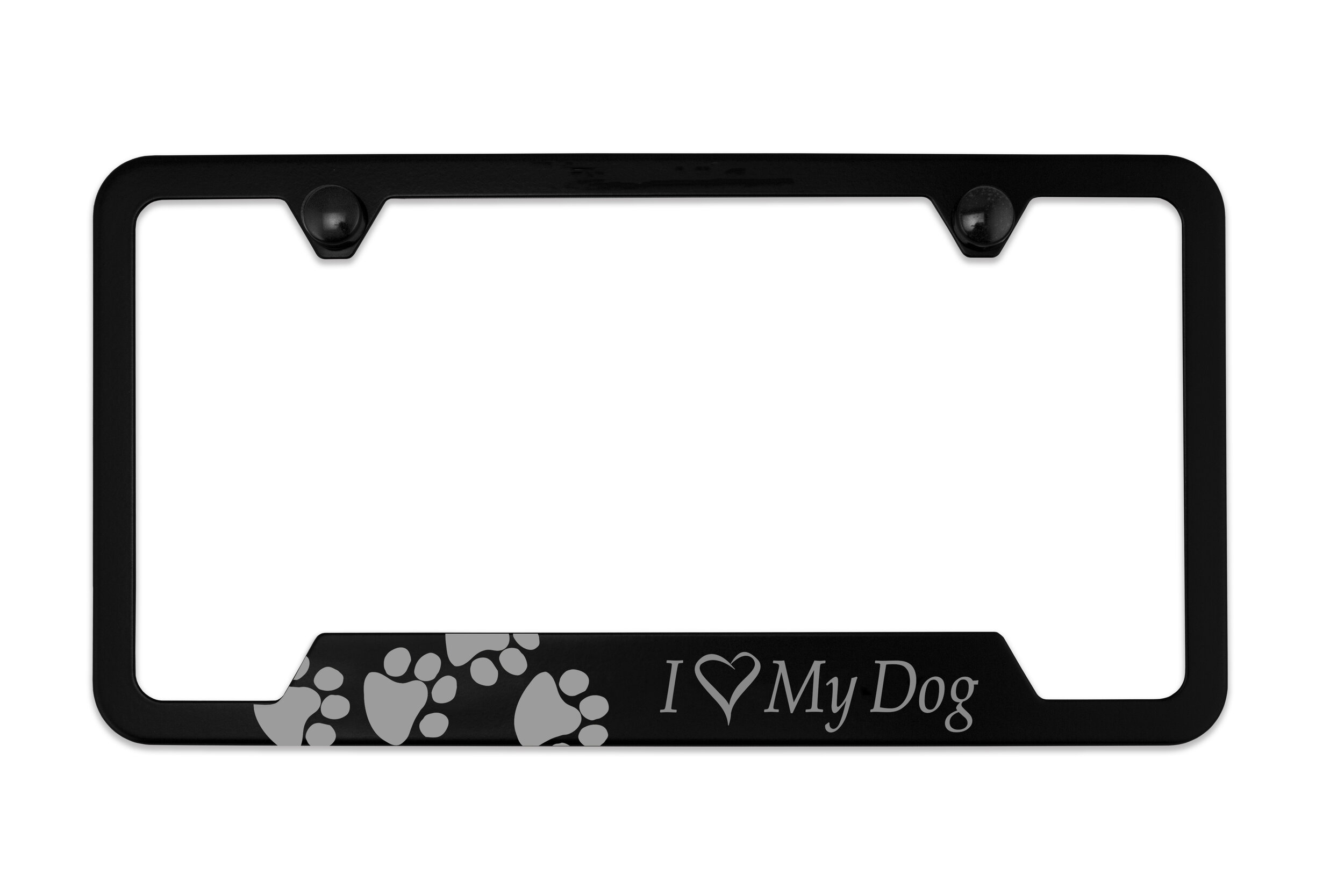 SignMission I Love My Great Pyrenees Plastic License Plate Frame