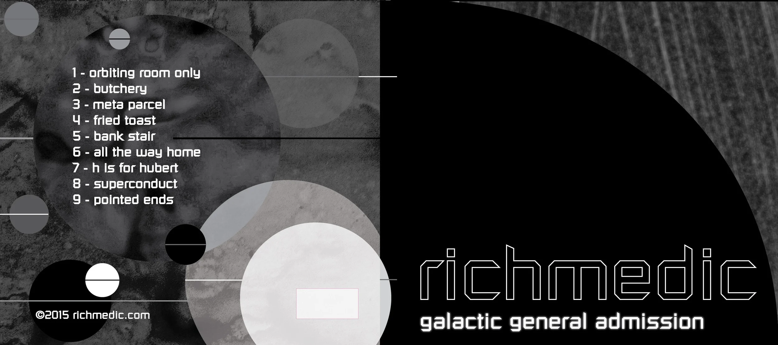 Rich Medic | Galactic General Admission CD Cover Early Version