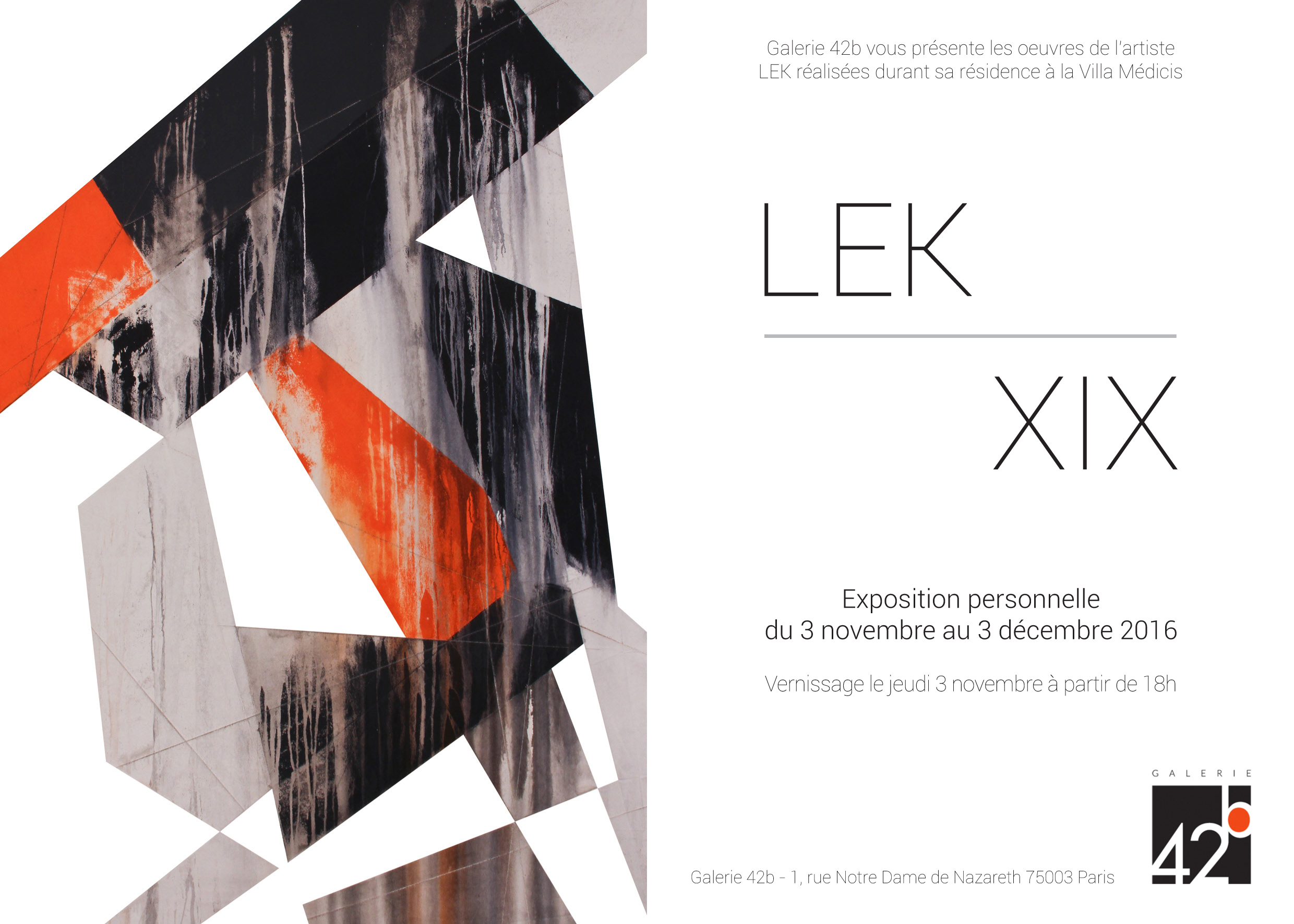 Invitation LEK - XIX