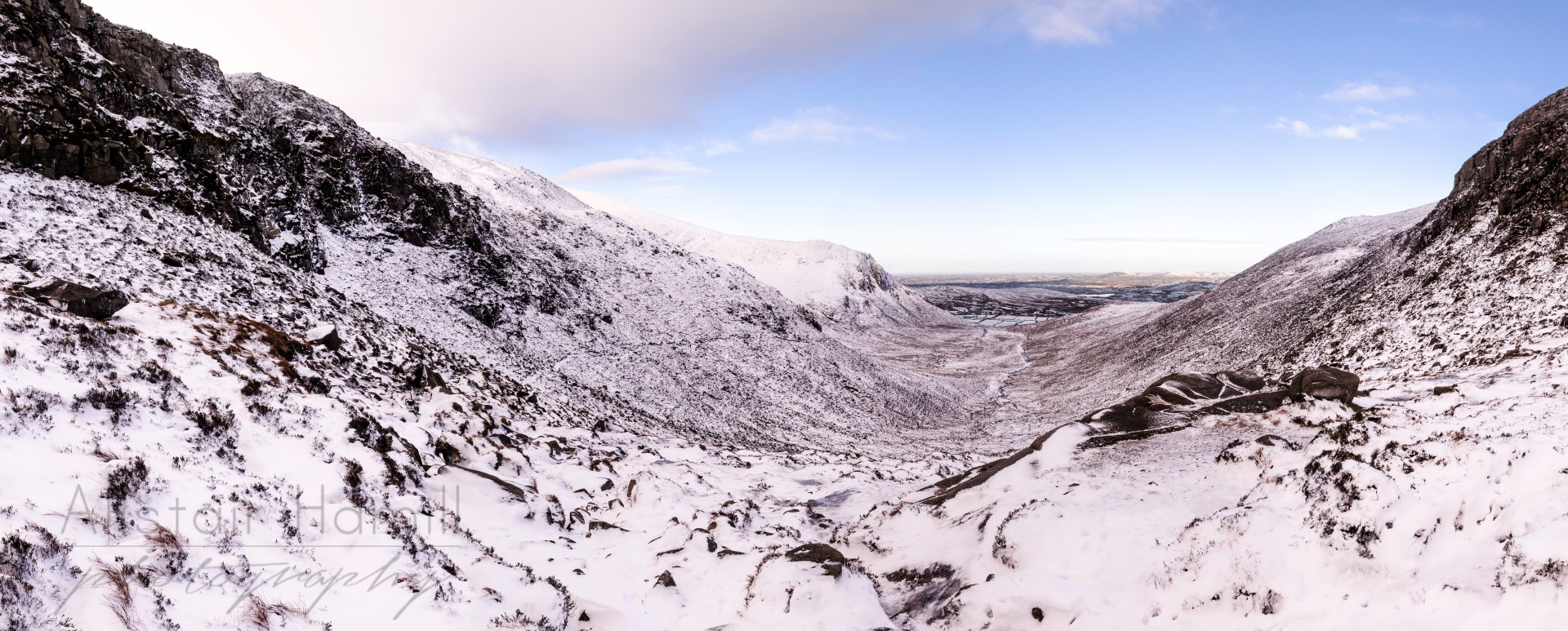 The views back down the Trassey Track