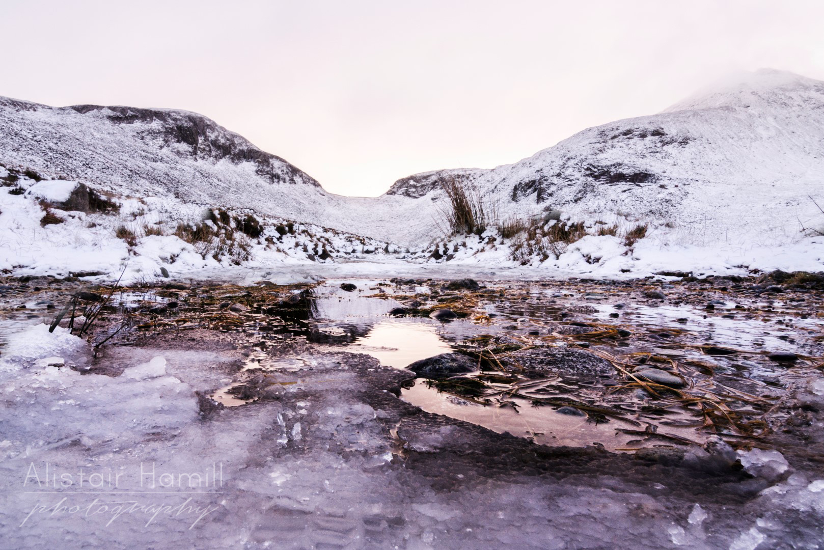 The conditions were a bit on the icy side under foot...!