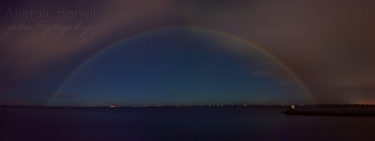 The shy rainbow