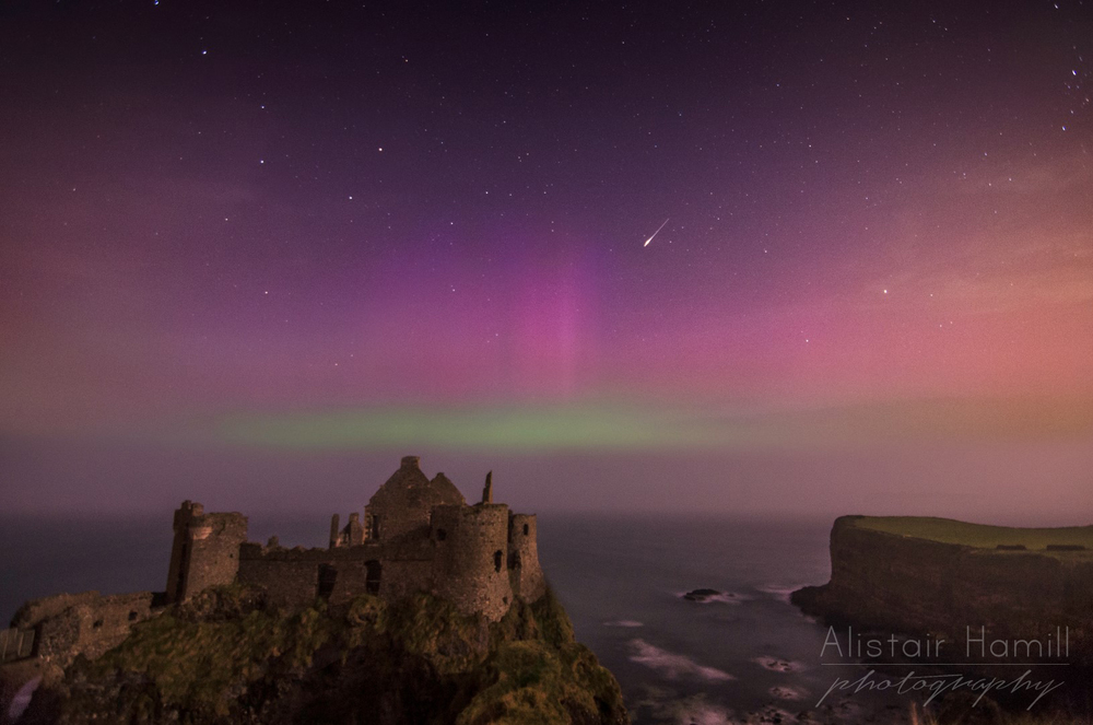 An iridium flare at Dunluce.