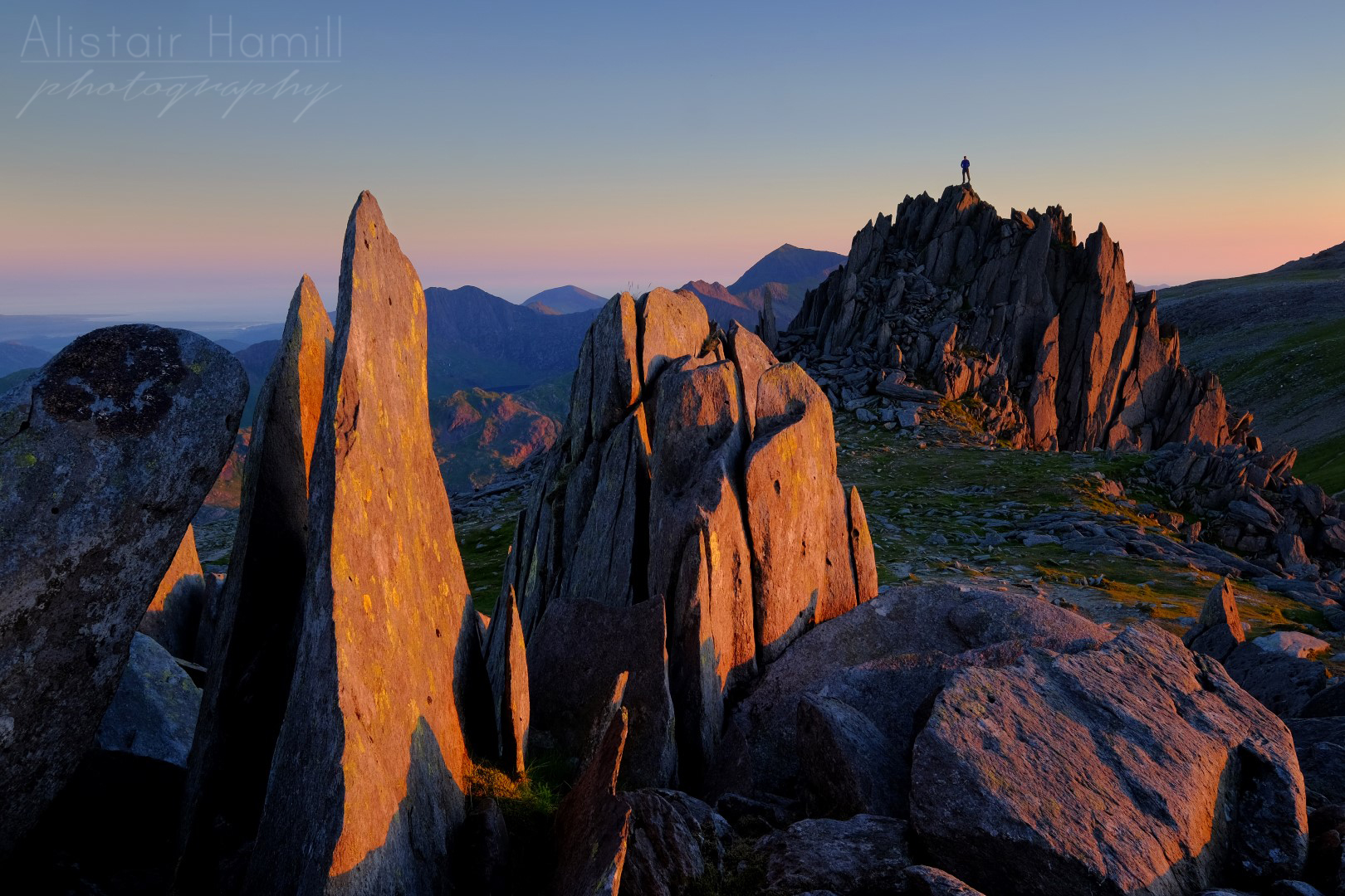 Anyone who has been up the summit of Glyder Fach in Snowdonia will know how many shards of rock there are there. When I was going for my own take on this classic shot, I was trying to pay as much attention to the composition of the corners and edges as possible, to try to get it as clean and uncluttered as I could.