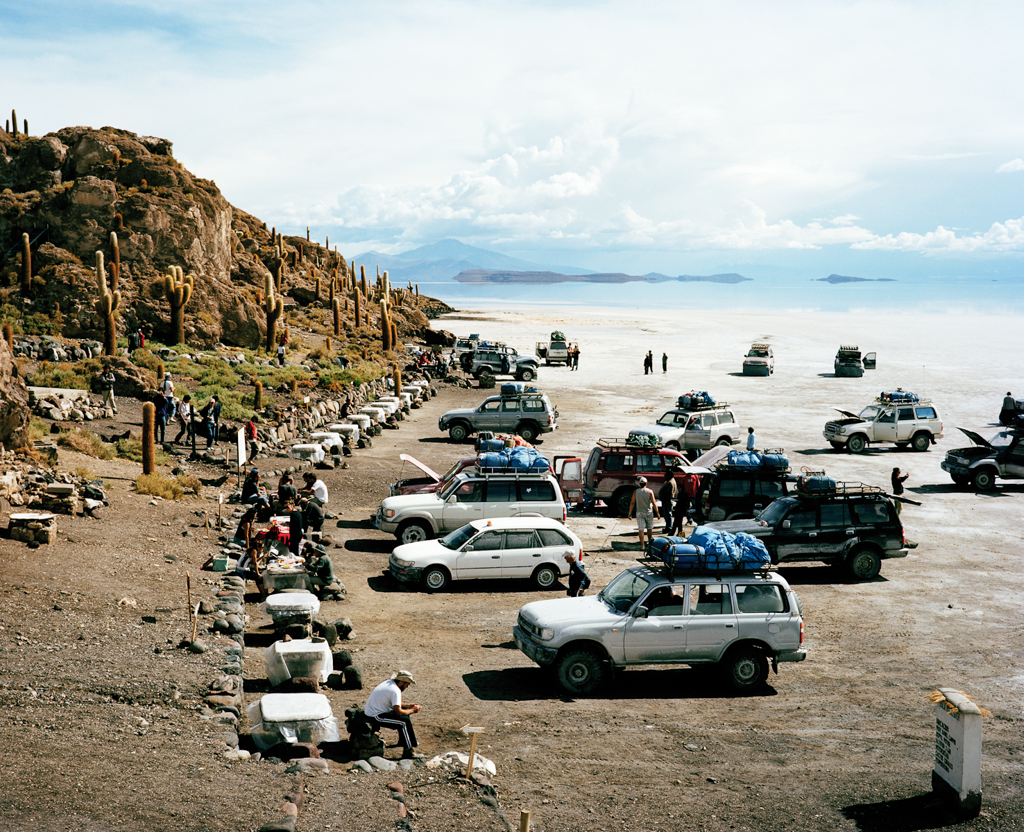   Isla del pescado  in the Salar de Uyuni, Bolivia  