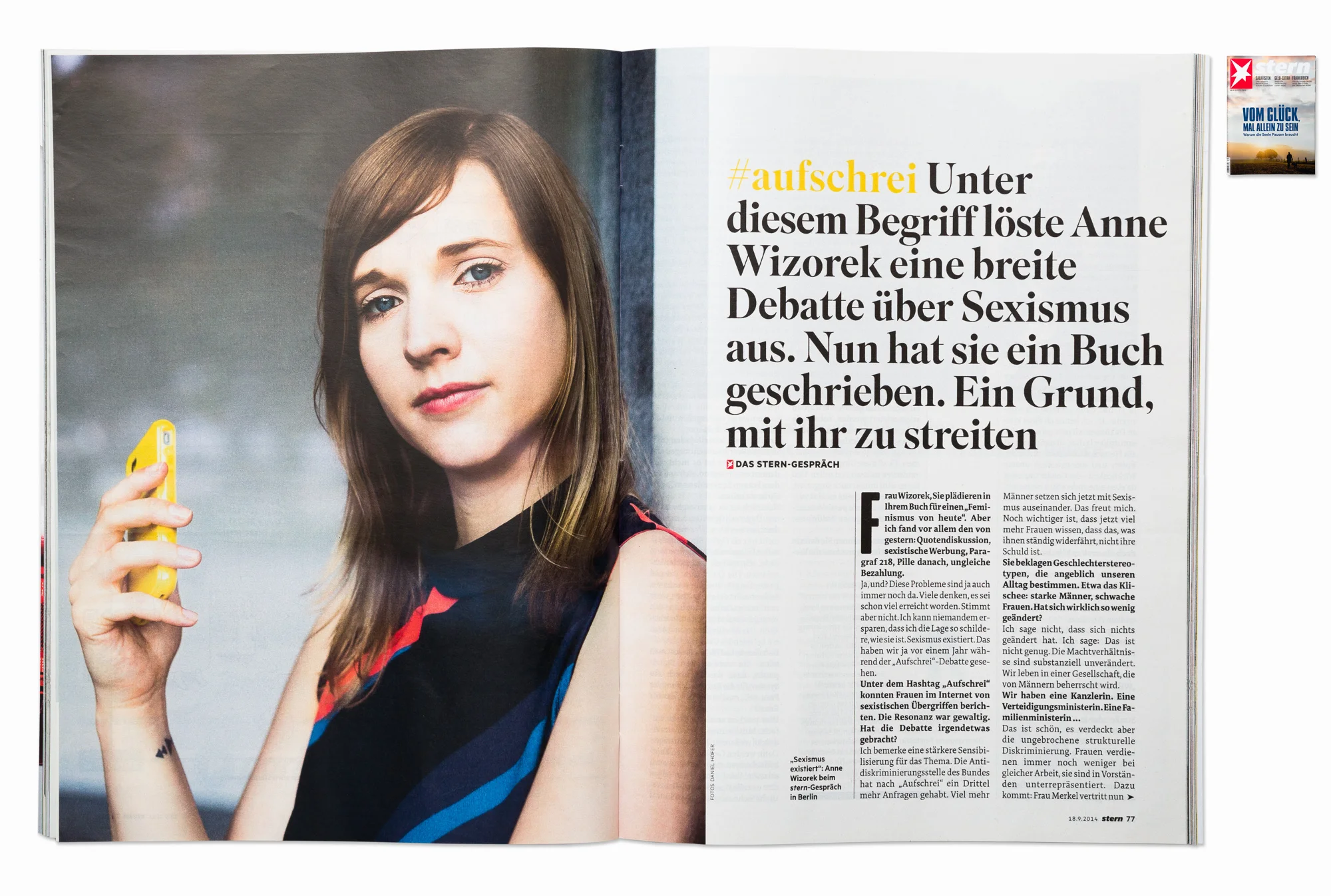 Author & feminist Anne Wizorek for STERN, Berlin 2014