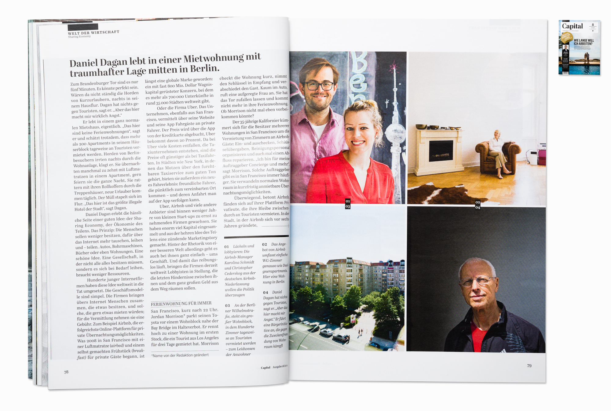  "Sharing economy" story,&nbsp; for Capital magazine, Berlin 2014  