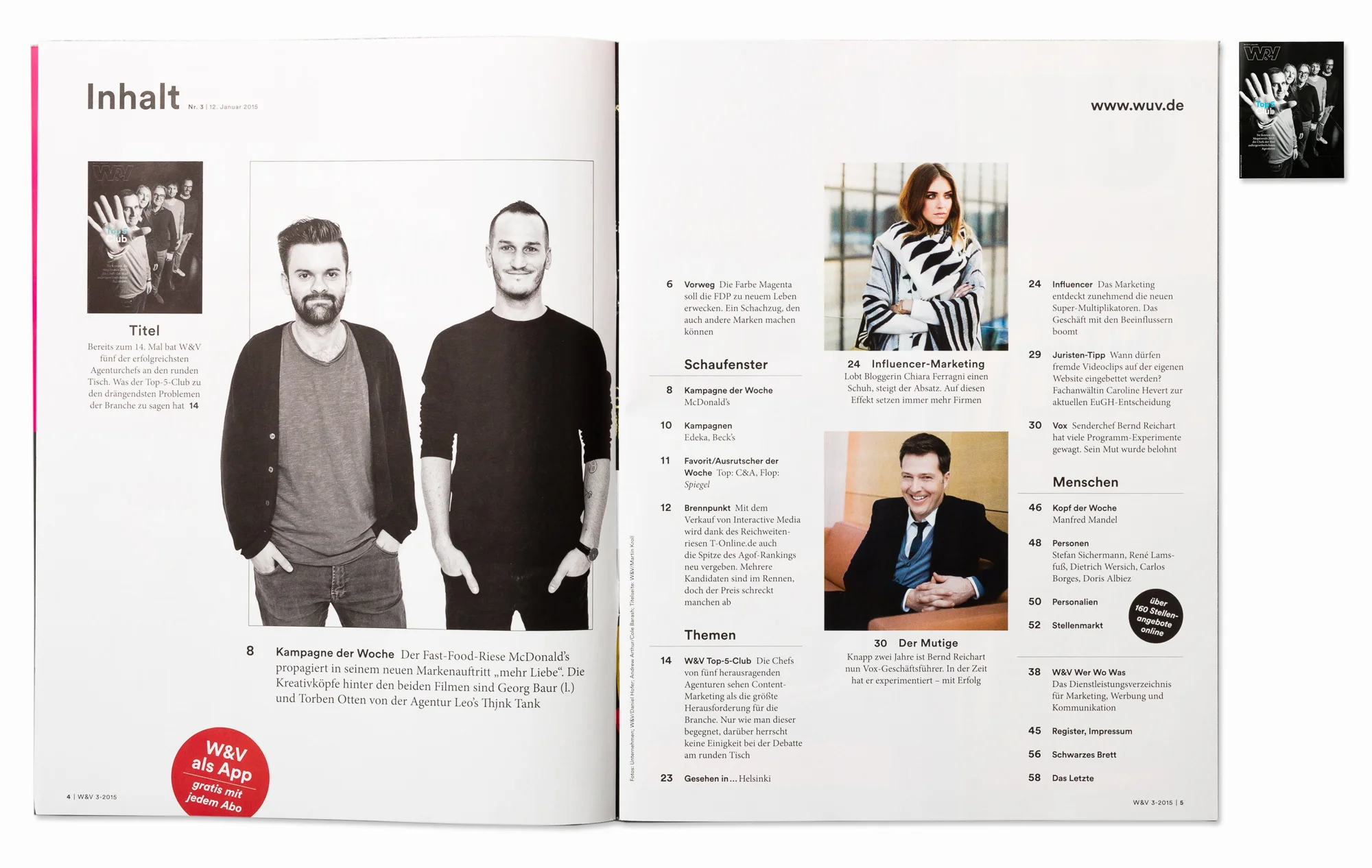 VOX TV Germany CEO Bernd Reichart for W&V Magazine, Berlin 2014