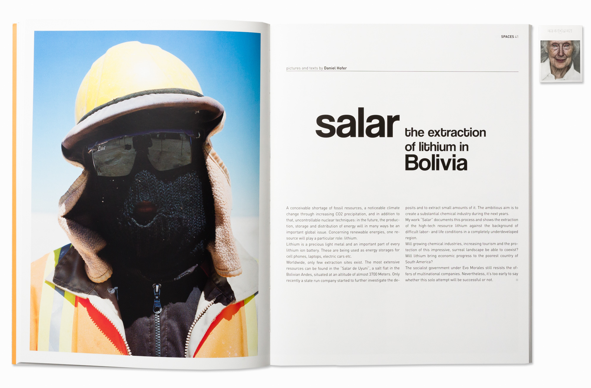   SALAR series published in Eyes Open magazine (Italy), 2014  