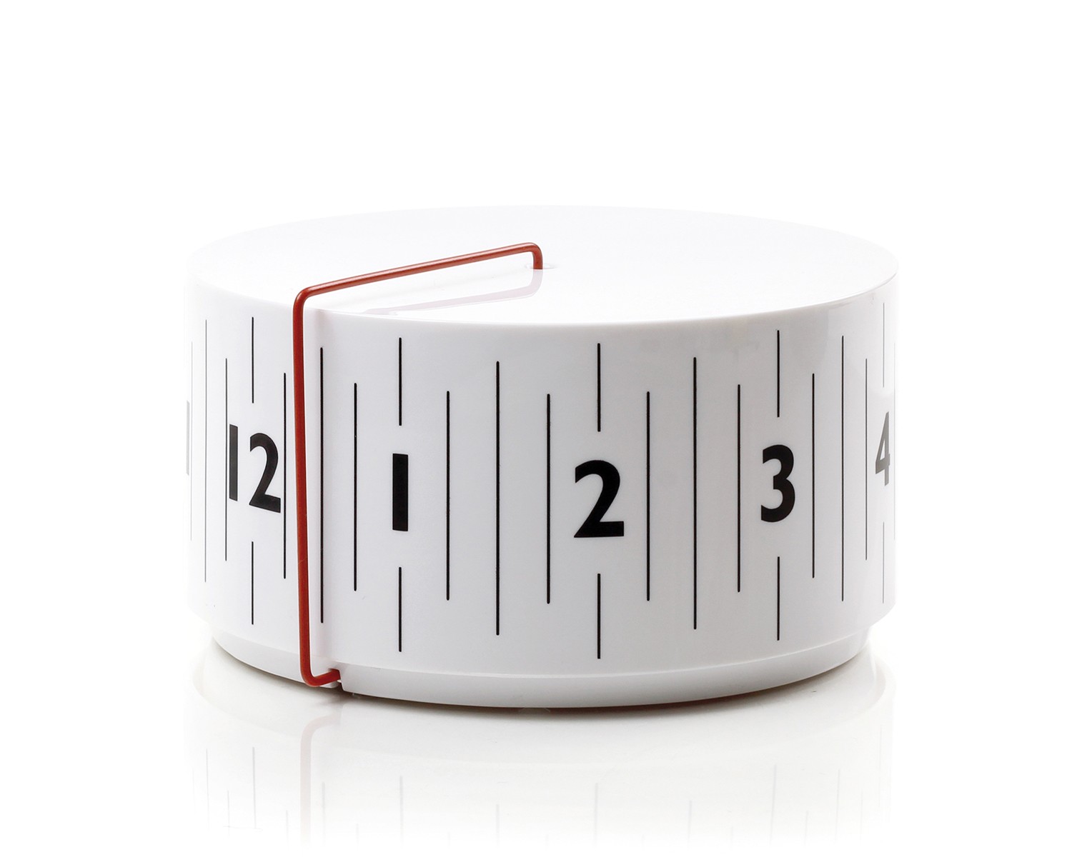 The ‘Around Clock’ is made from ABS plastic and is available in black, white or silver.