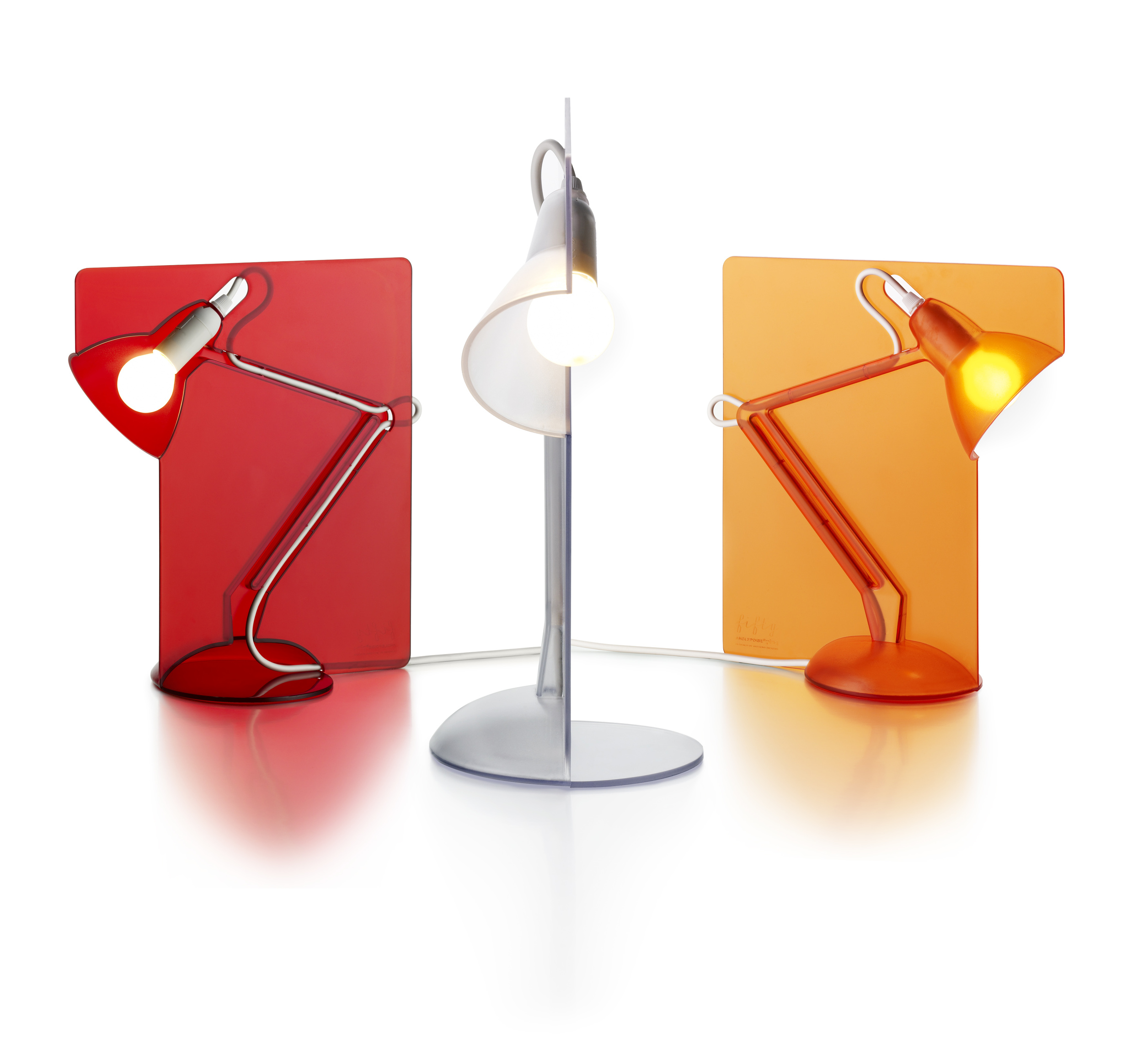 It is also the best angle to light the surrounding area. The back of the lamp is exposed, illuminating the wall behind it and projecting the lamp’s colour out through the plastic frame. Image © Mark Polyblank