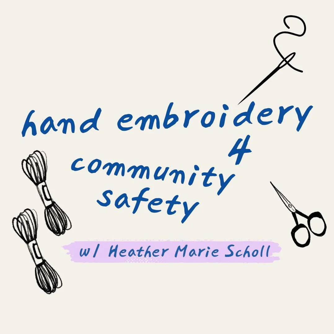 Hand Embroidery 4 Community Safety