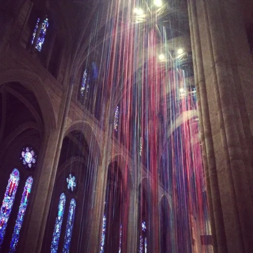 Grace Cathedral - 600 people attend the donations-based yoga class on Tuesdays!
