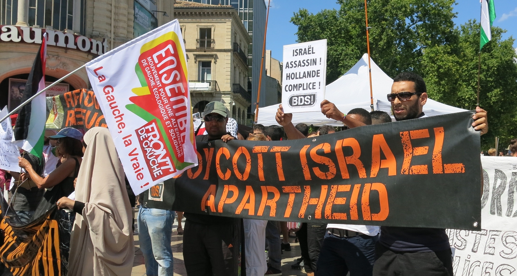 Anti-Israel demonstration in Montpelier, France, July 24.