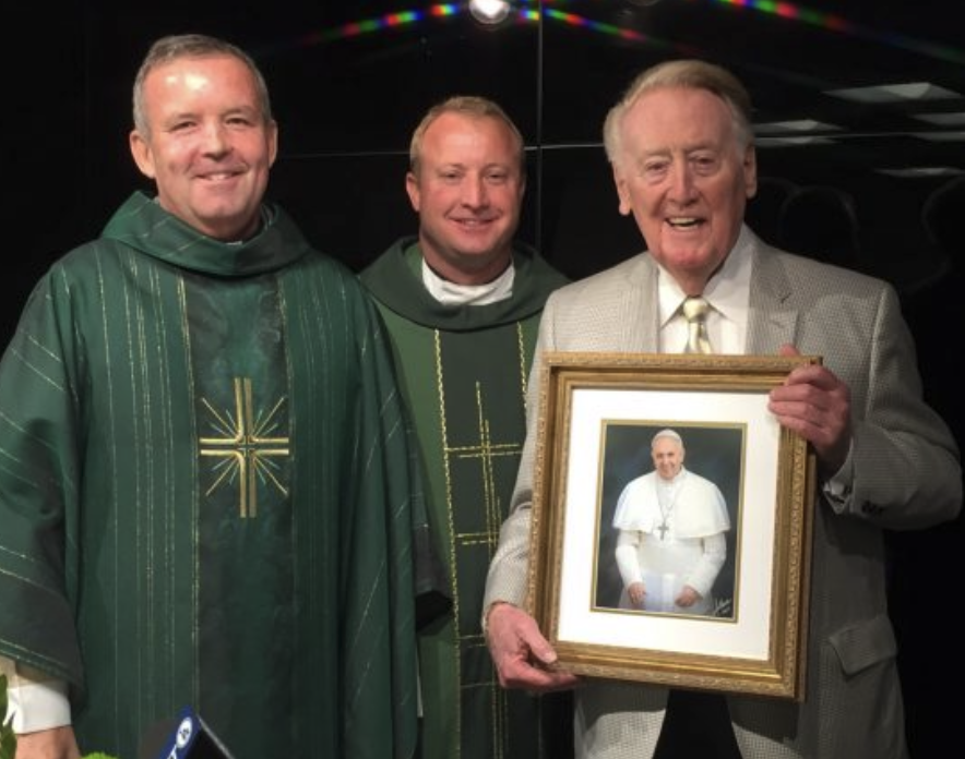 Relevant fact? The great broadcaster Vince Scully had a rosary and he knew how to use it