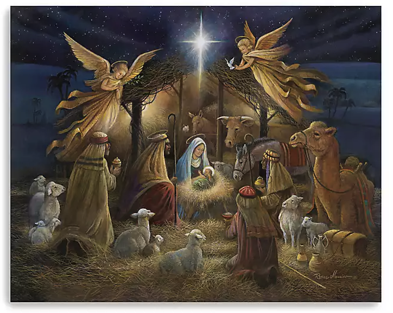 What's is behind the symbolism of shepherds and wise men worshipping newborn Jesus?