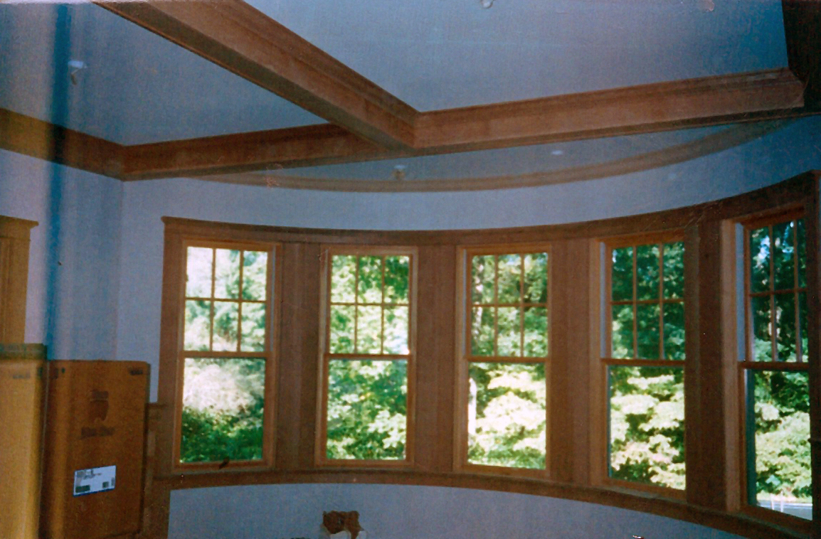 Curved window inside