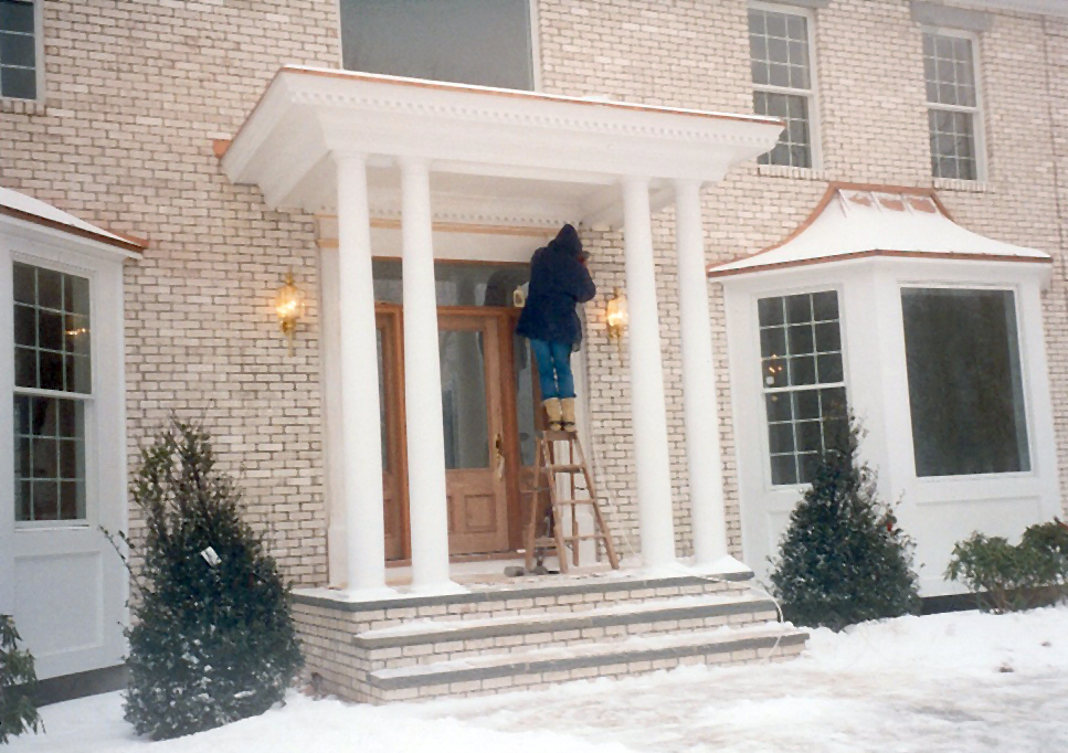 Front door after