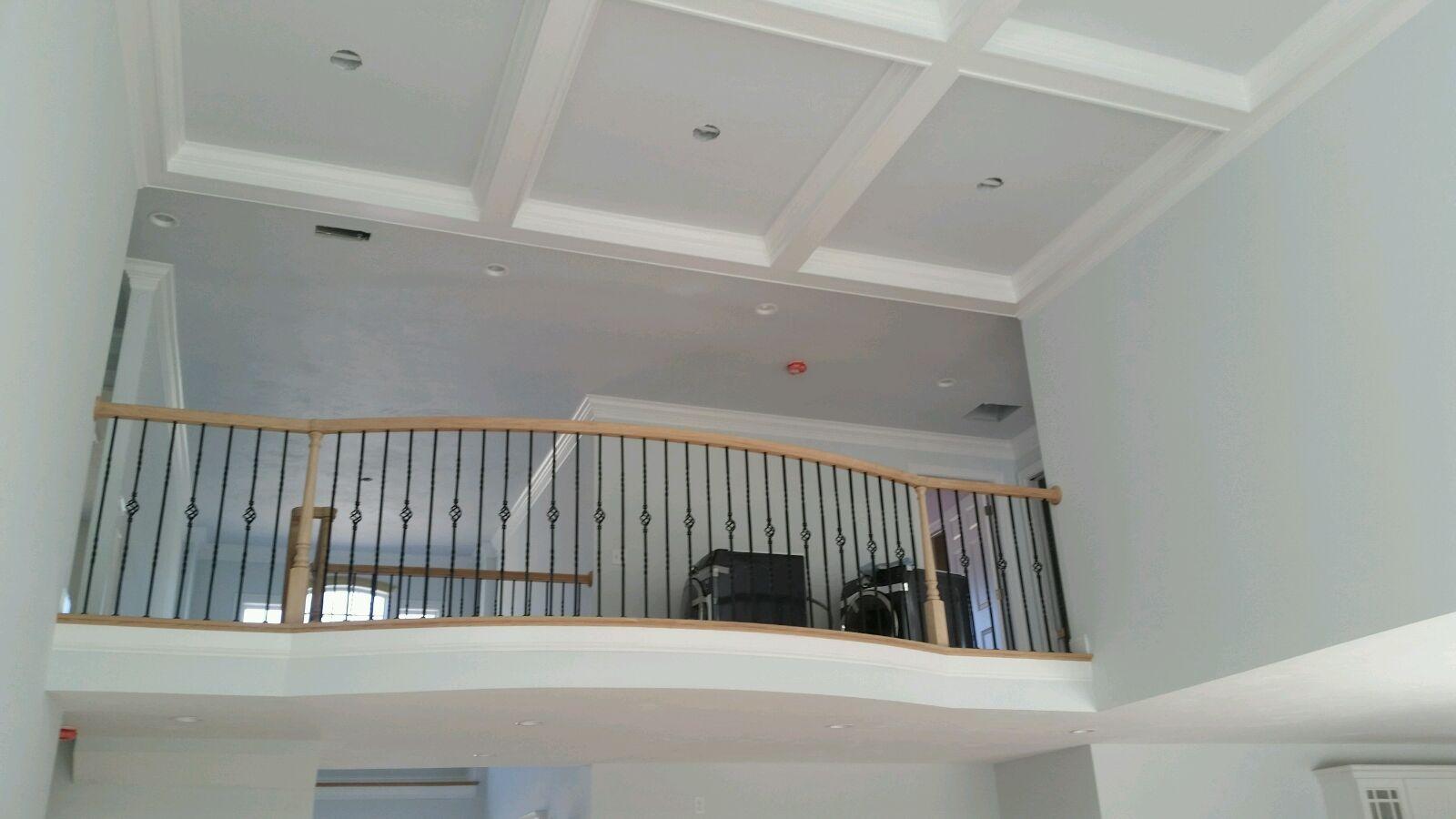 Curved Balcony With Metal Spindles