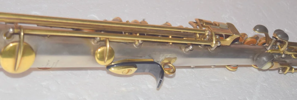 Conn New Wonder II Bb Soprano Sax 1926 Rare Gold/Silver Plate  