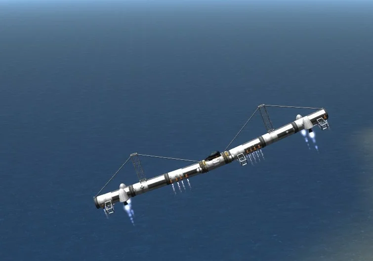 Flying Suspension Bridge- it's KSP, so why not?