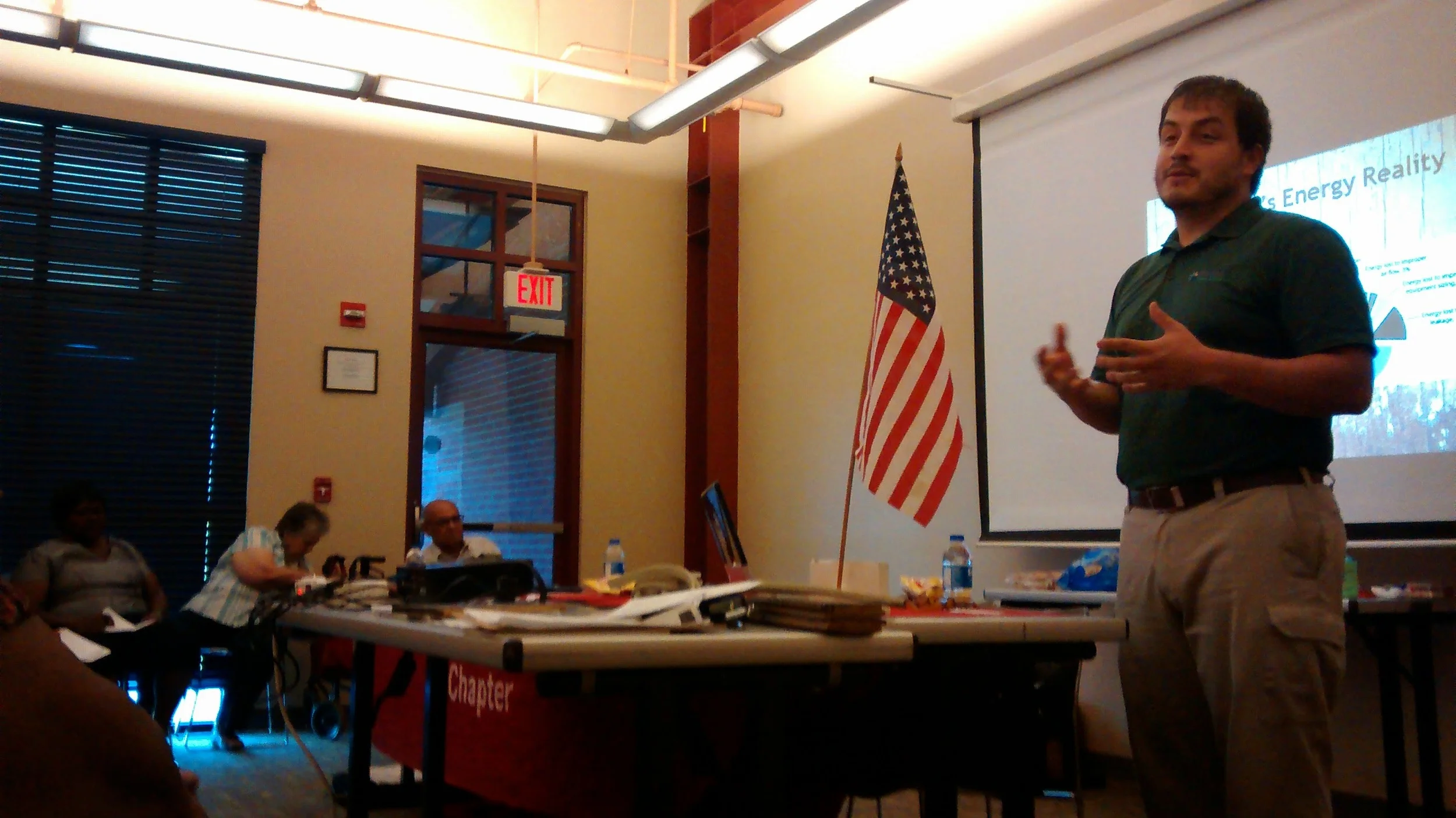 Adrian teaches AARP members in Reserve, Louisiana about reducing their energy bills.