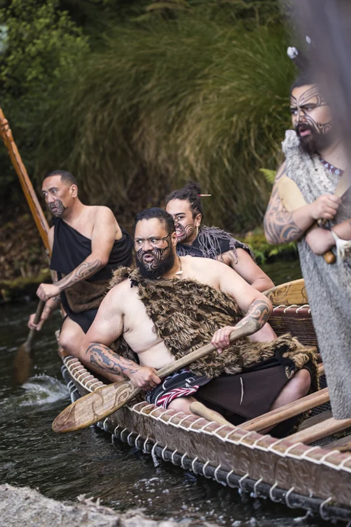 Touring the Tamaki Maori Village, Rotorua, New Zealand