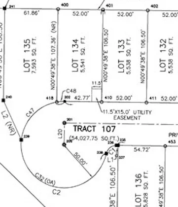 Subdivision Lots and Tract