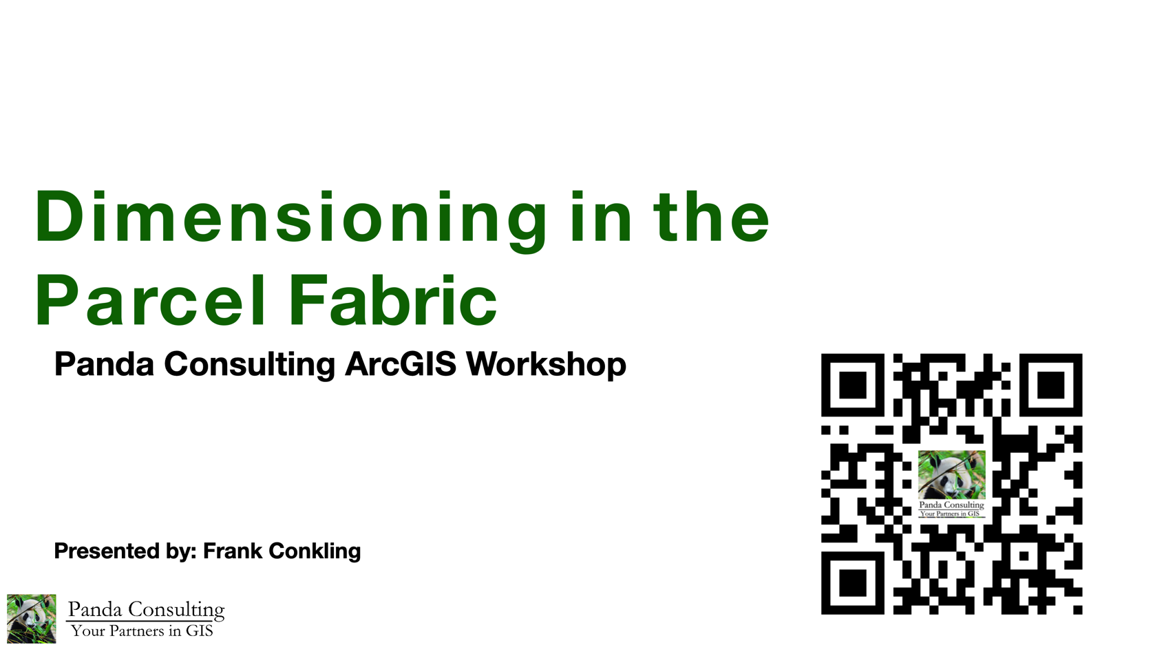 Dimensioning with Parcel Fabric Labels — Panda Consulting