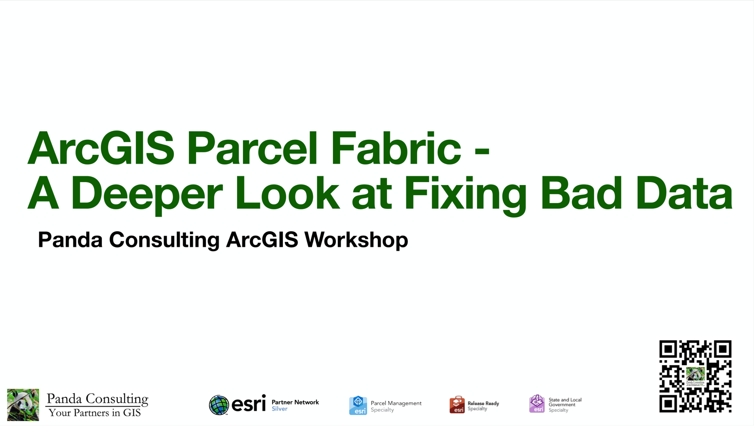 ArcGIS Pro Parcel Fabric - A Deeper Look at Fixing Bad Data — Panda ...