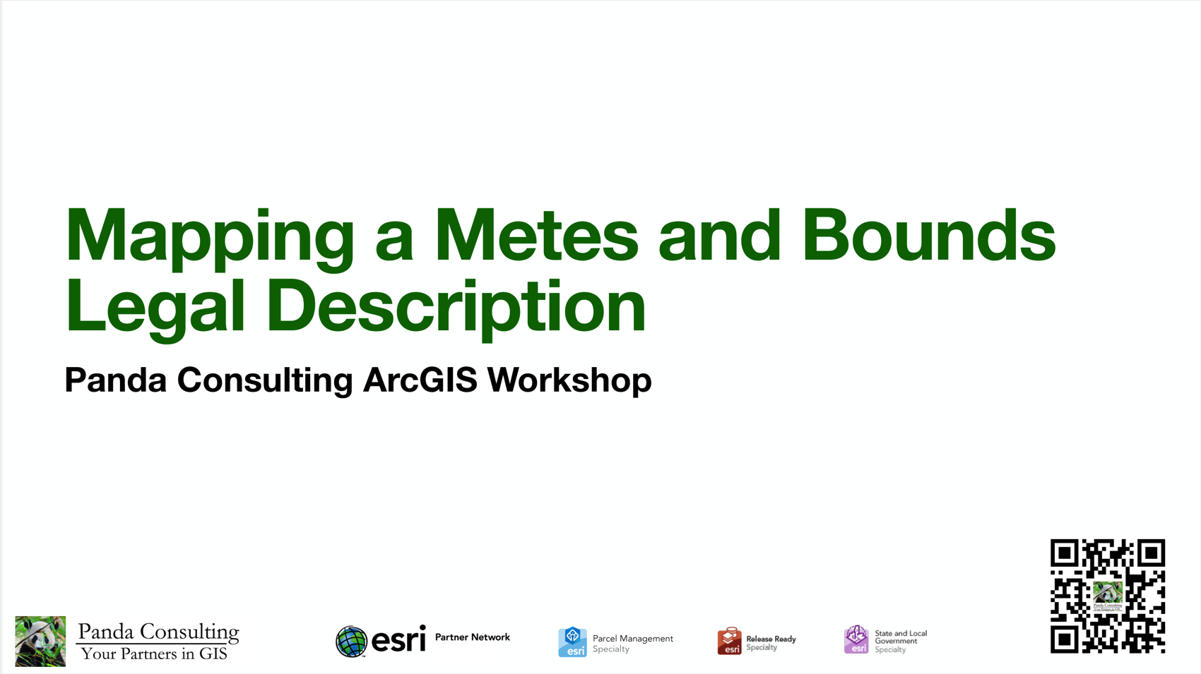 Mapping a Metes and Bounds Legal Description — Panda Consulting