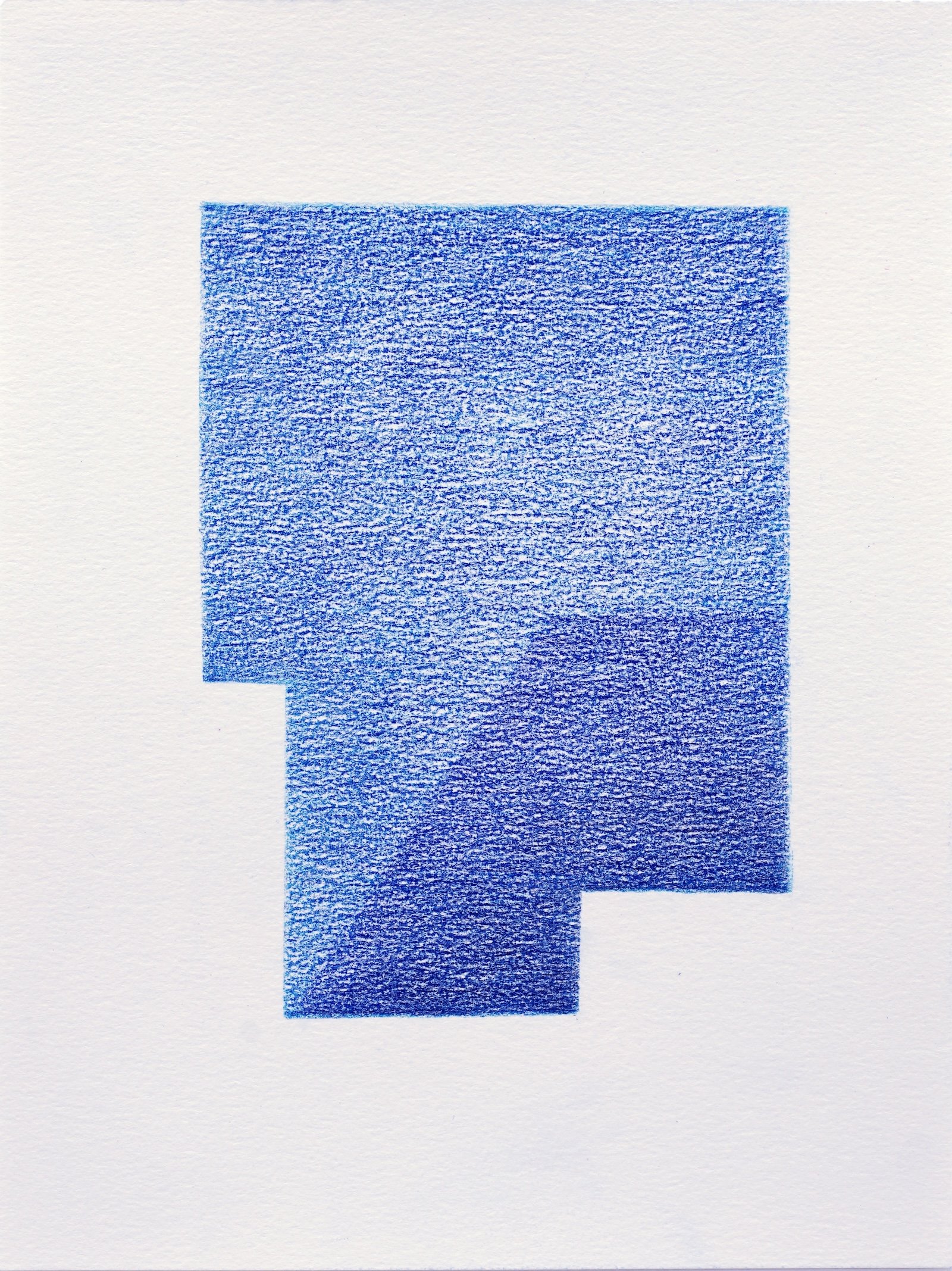 Interior, 2019, colored-pencil on paper, 12 x 9 inches