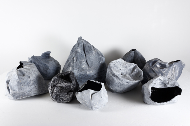 Poiesis , 2014 Papier-mâché, plaster, and paint 