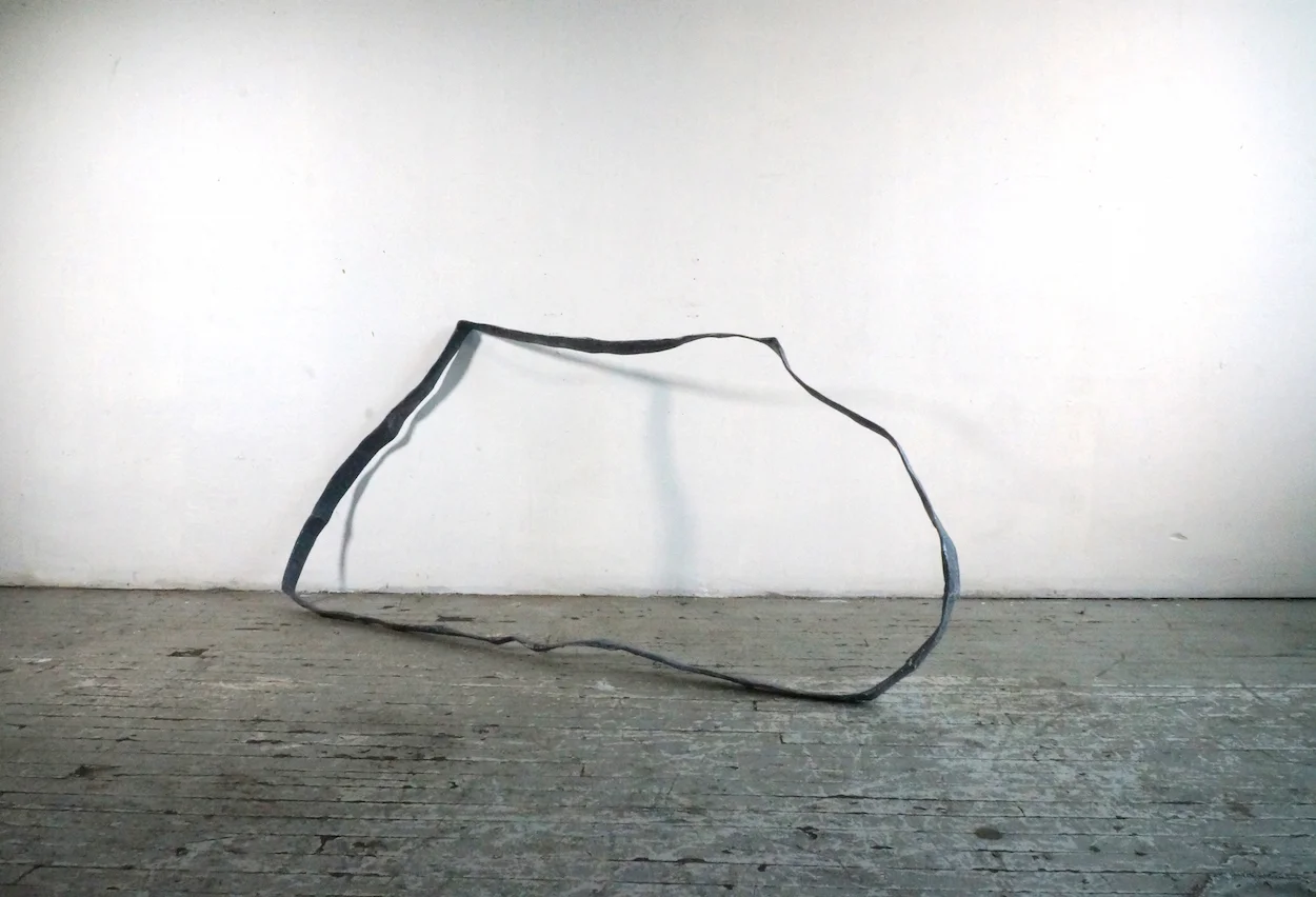 Dream-space, 2015 Papier-mâché and paint, 33x3x69 Inches