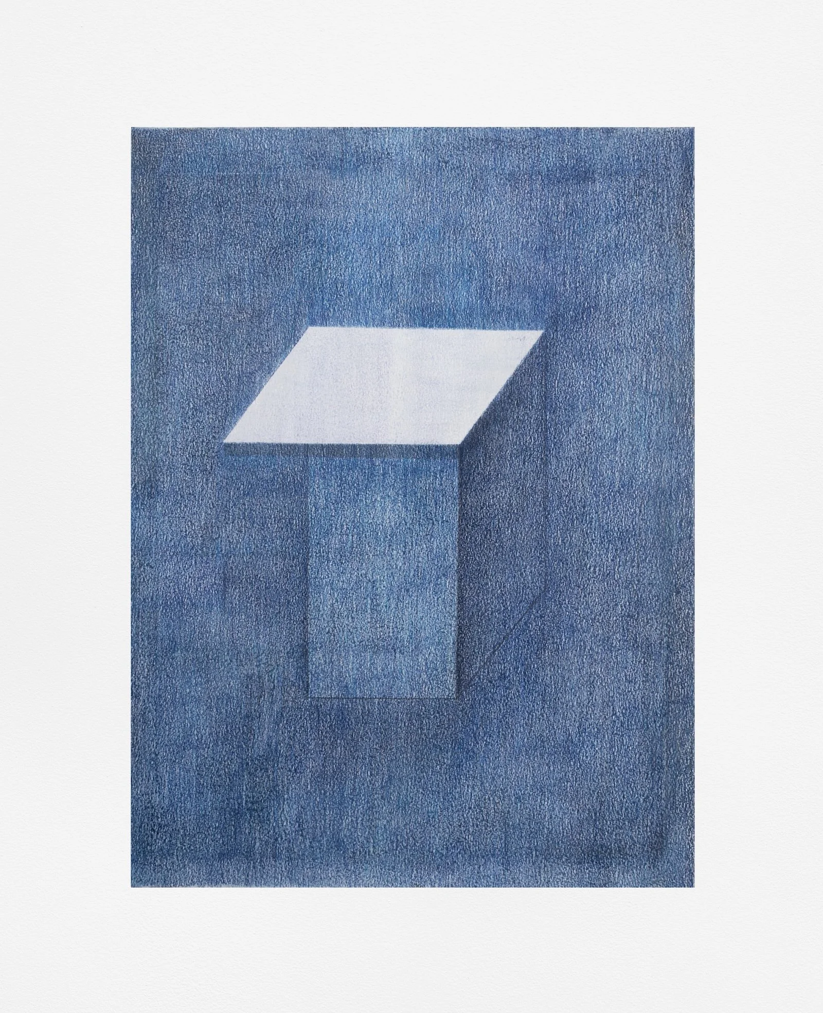 Interior, 2018, colored-pencil on paper, 25.5 x 19 inches